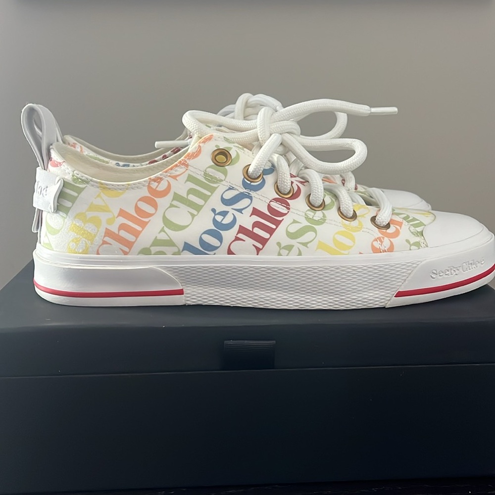 SEE BY CHLOE Colorful Tennis Sneakers - Picture 6 of 9